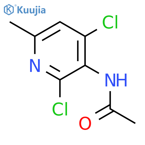 Acetamide, N-(2,4-dichloro-6-methyl-3-pyridinyl)- structure