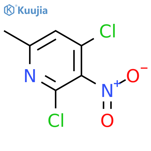 2,4-Dichloro-6-methyl-3-nitropyridine structure
