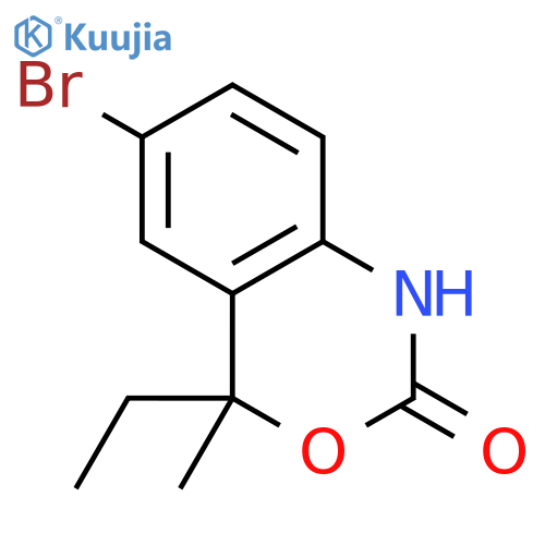 2H-3,1-BENZOXAZIN-2-ONE, 6-BROMO-4-ETHYL-1,4-DIHYDRO-4-METHYL- structure