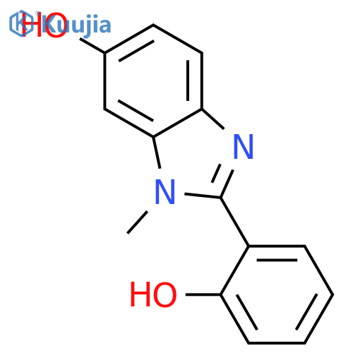 1H-BENZIMIDAZOL-6-OL, 2-(2-HYDROXYPHENYL)-1-METHYL- structure