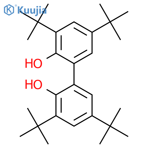 3,3',5,5'-Tetra-tert-butyl-2,2'-dihydroxybiphenyl structure