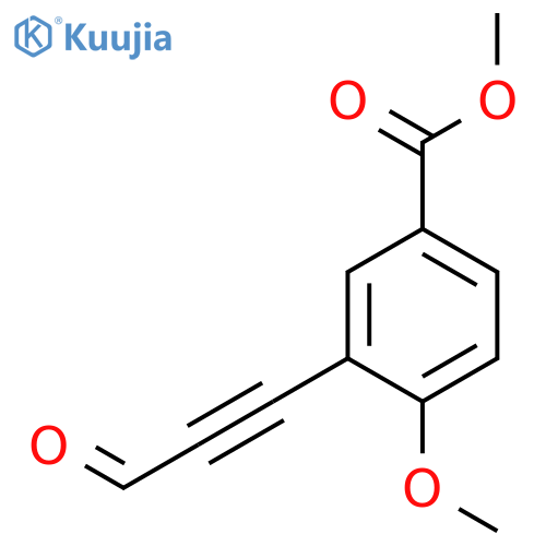 BENZOIC ACID, 4-METHOXY-3-(3-OXO-1-PROPYNYL)-, METHYL ESTER structure
