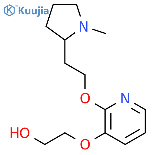 Ethanol, 2-[[2-[2-(1-methyl-2-pyrrolidinyl)ethoxy]-3-pyridinyl]oxy]- structure