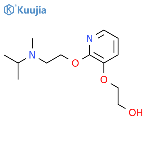 Ethanol, 2-[[2-[2-[methyl(1-methylethyl)amino]ethoxy]-3-pyridinyl]oxy]- structure