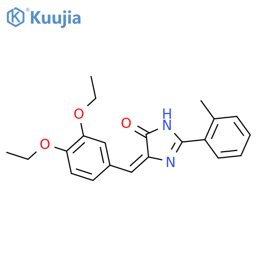 4H-Imidazol-4-one,5-[(3,4-diethoxyphenyl)methylene]-3,5-dihydro-2-(2-methylphenyl)- structure