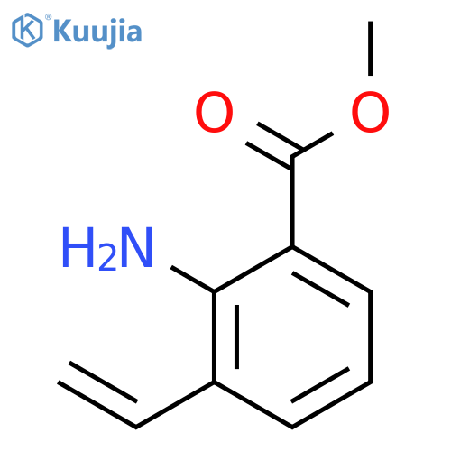 BENZOIC ACID, 2-AMINO-3-ETHENYL-, METHYL ESTER structure