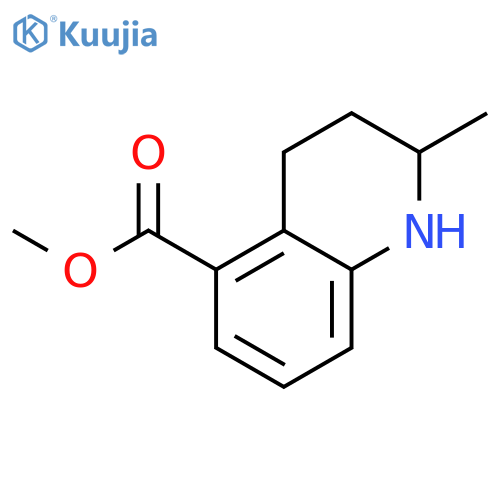 5-QUINOLINECARBOXYLIC ACID, 1,2,3,4-TETRAHYDRO-2-METHYL-, METHYL ESTER structure