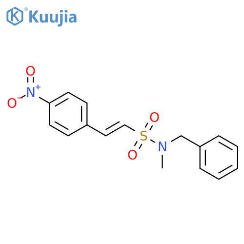 Ethenesulfonamide, N-methyl-2-(4-nitrophenyl)-N-(phenylmethyl)- structure