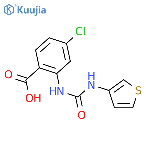 BENZOIC ACID, 4-CHLORO-2-[[(3-THIENYLAMINO)CARBONYL]AMINO]- structure