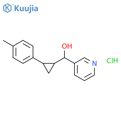 3-Pyridinemethanol, a-[2-(4-methylphenyl)cyclopropyl]-,hydrochloride, [1a(R*),2b]- (9CI) structure