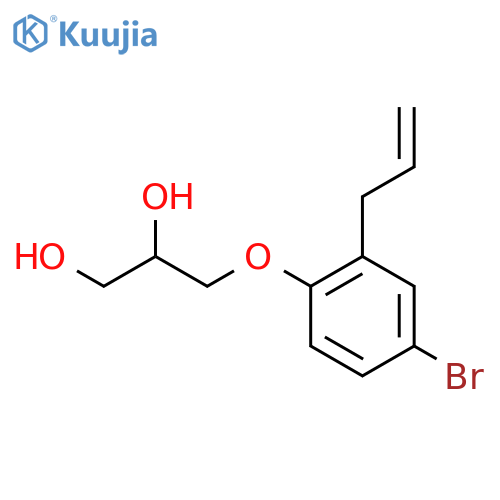 1,2-Propanediol,3-[4-bromo-2-(2-propen-1-yl)phenoxy]- structure