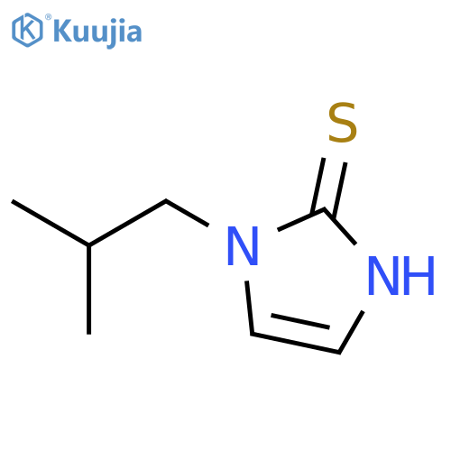 2H-Imidazole-2-thione,1,3-dihydro-1-(2-methylpropyl)- structure