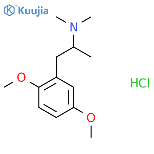 Phenethylamine, 2,5-dimethoxy-N,N,beta-trimethyl-, hydrochloride structure