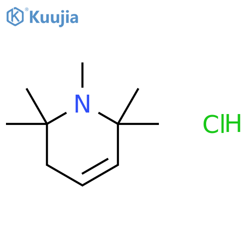 Pyridine,1,2,3,6-tetrahydro-1,2,2,6,6-pentamethyl-, hydrochloride (1:1) structure
