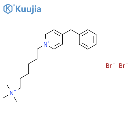 Pyridinium,4-(phenylmethyl)-1-[6-(trimethylammonio)hexyl]-, bromide (1:2) structure