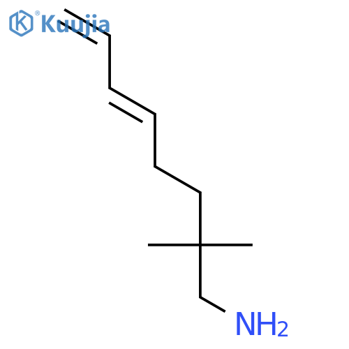 5,7-Octadien-1-amine, 2,2-dimethyl-, (5E)- structure