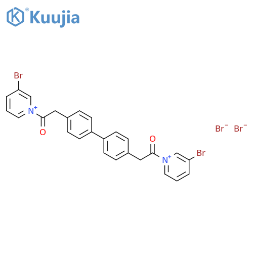 Pyridinium,1,1'-[[1,1'-biphenyl]-4,4'-diylbis(1-oxo-2,1-ethanediyl)]bis[3-bromo-,dibromide (9CI) structure