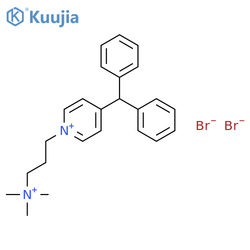 Pyridinium,4-(diphenylmethyl)-1-[3-(trimethylammonio)propyl]-, bromide (1:2) structure