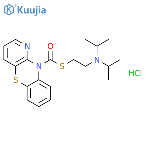 10H-Pyrido[3,2-b][1,4]benzothiazine-10-carbothioicacid, S-[2-[bis(1-methylethyl)amino]ethyl] ester, hydrochloride (1:1) structure
