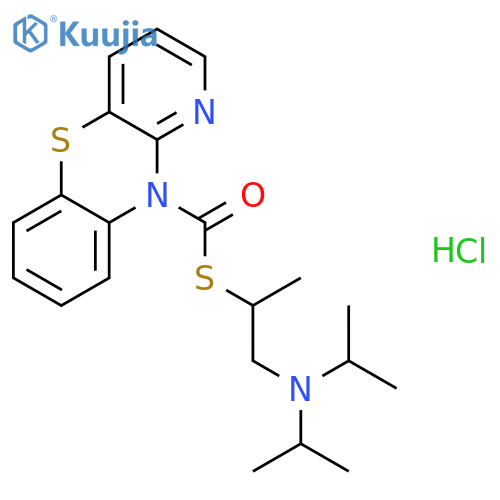 10H-Pyrido[3,2-b][1,4]benzothiazine-10-carbothioicacid, S-[2-[bis(1-methylethyl)amino]-1-methylethyl] ester, hydrochloride (1:1) structure