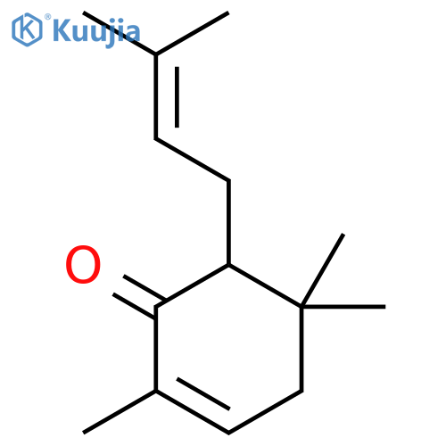 2-Cyclohexen-1-one, 2,5,5-trimethyl-6-(3-methyl-2-butenyl)- structure