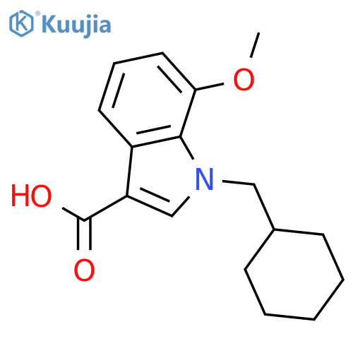 1H-INDOLE-3-CARBOXYLIC ACID, 1-(CYCLOHEXYLMETHYL)-7-METHOXY- structure