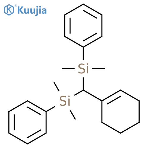 SILANE, (1-CYCLOHEXEN-1-YLMETHYLENE)BIS[DIMETHYLPHENYL- structure