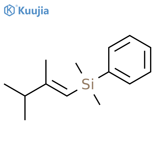 Silane, [(1E)-2,3-dimethyl-1-butenyl]dimethylphenyl- structure