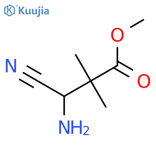PROPANOIC ACID, 3-AMINO-3-CYANO-2,2-DIMETHYL-, METHYL ESTER structure