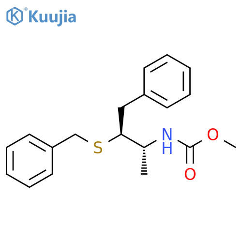 Carbamic acid,[(1R,2S)-1-methyl-3-phenyl-2-[(phenylmethyl)thio]propyl]-, methyl ester structure