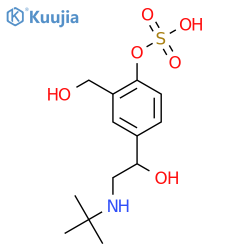 1,3-Benzenedimethanol, a1-[[(1,1-dimethylethyl)amino]methyl]-4-(sulfooxy)- structure