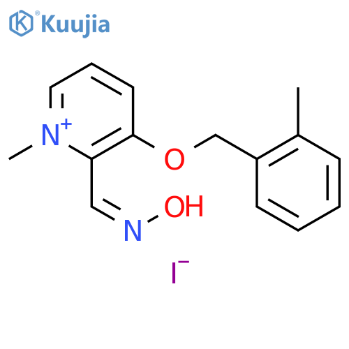 Pyridinium,2-[(hydroxyimino)methyl]-1-methyl-3-[(2-methylphenyl)methoxy]-, iodide structure
