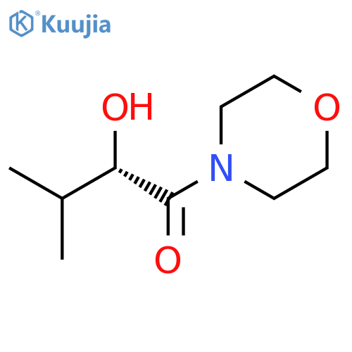 MORPHOLINE, 4-[(2S)-2-HYDROXY-3-METHYL-1-OXOBUTYL]- structure