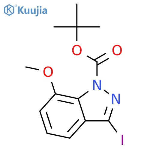 Tert-Butyl 3-iodo-7-methoxy-1H-indazole-1-carboxylate structure