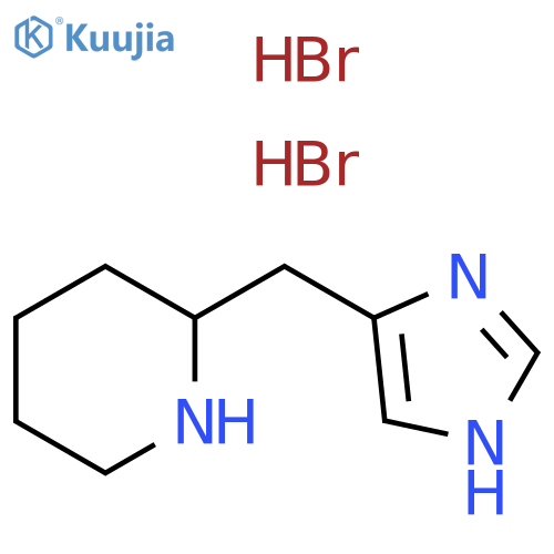 2-(1H-IMIDAZOL-4-YLMETHYL)PIPERIDINE 2HBR structure