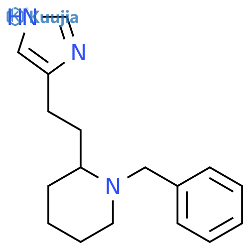 Piperidine, 2-[2-(1H-imidazol-4-yl)ethyl]-1-(phenylmethyl)- structure