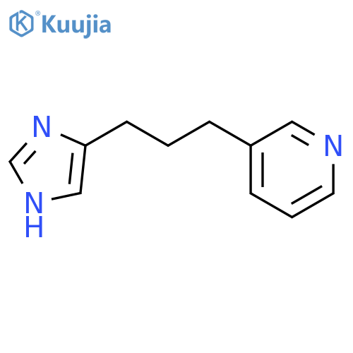 PYRIDINE, 3-[3-(1H-IMIDAZOL-4-YL)PROPYL]- structure