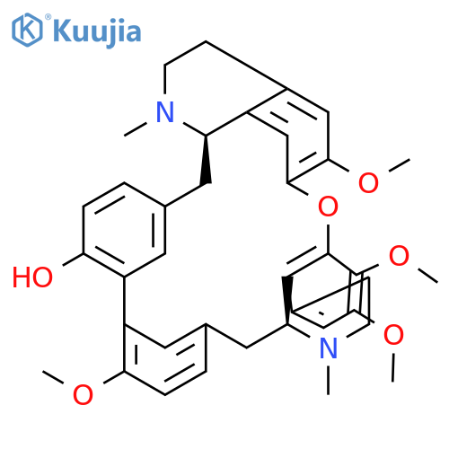 2H,16H-1,24-Etheno-6,10:11,15-dimethenopyrido[2',3':17,18]oxacycloeicosino[2,3,4-ij]isoquinolin-9-ol,3,4,4a,5,16a,17,18,19-octahydro-12,21,22,26-tetramethoxy-4,17-dimethyl-, (4aR,16aS)- structure