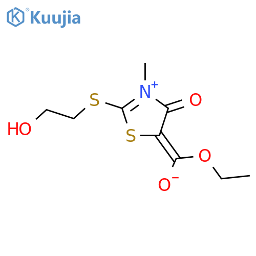 Thiazolium,5-(ethoxycarbonyl)-4-hydroxy-2-[(2-hydroxyethyl)thio]-3-methyl-, inner salt structure