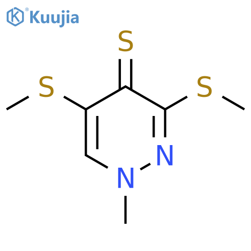 4(1H)-Pyridazinethione, 1-methyl-3,5-bis(methylthio)- structure