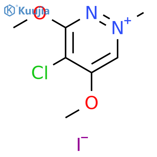 Pyridazinium, 4-chloro-3,5-dimethoxy-1-methyl-, iodide structure