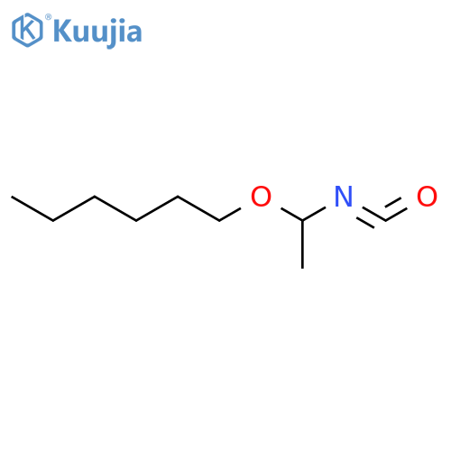 Hexane, 1-(1-isocyanatoethoxy)- structure