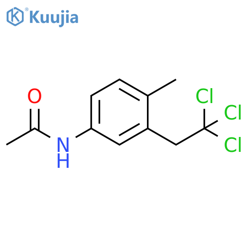Acetamide, N-[4-methyl-3-(2,2,2-trichloroethyl)phenyl]- structure
