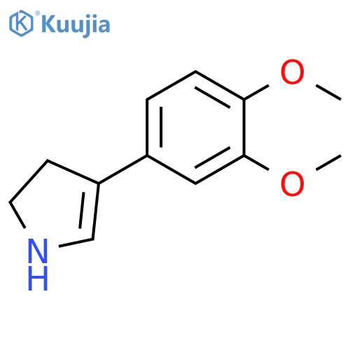 1H-Pyrrole, 4-(3,4-dimethoxyphenyl)-2,3-dihydro- structure