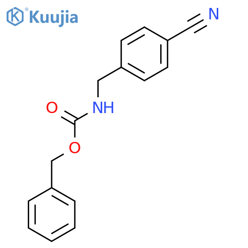 Carbamic acid, [(4-cyanophenyl)methyl]-, phenylmethyl ester structure