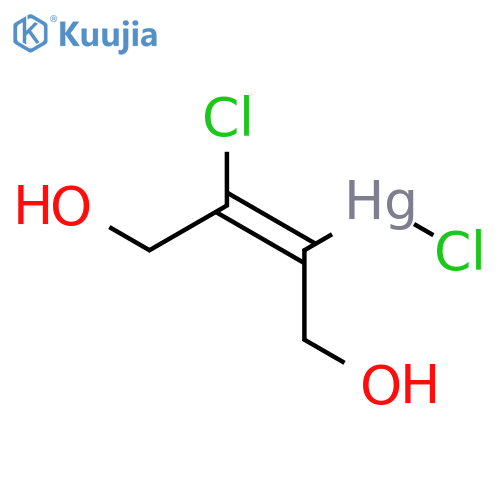 Mercury, [(1E)-2-chloro-3-hydroxy-1-(hydroxymethyl)-1-propenyl]chloro- structure