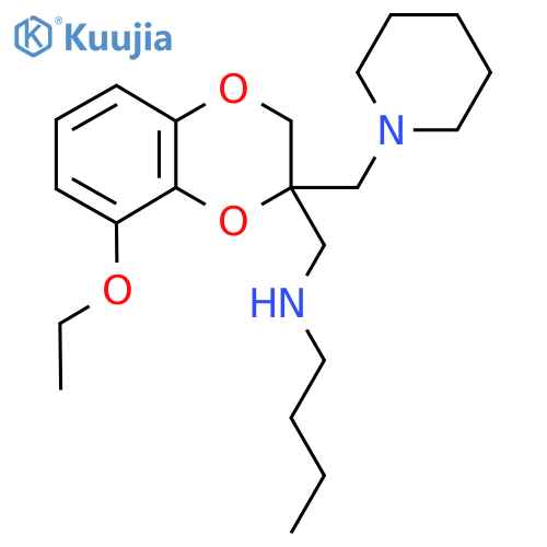 N-Butyl-8-ethoxy-2-(1-piperidinylmethyl)-1,4-benzodioxane-2-methanamine structure