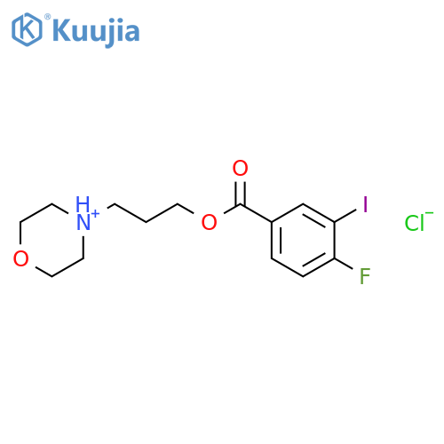 Benzoic acid,4-fluoro-3-iodo-, 3-(4-morpholinyl)propyl ester structure