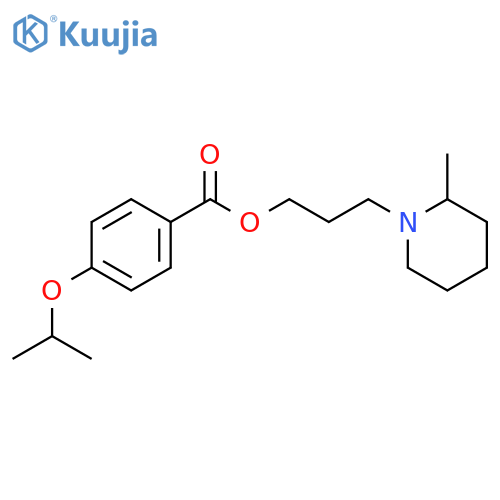 Benzoic acid,4-(1-methylethoxy)-, 3-(2-methyl-1-piperidinyl)propyl ester structure
