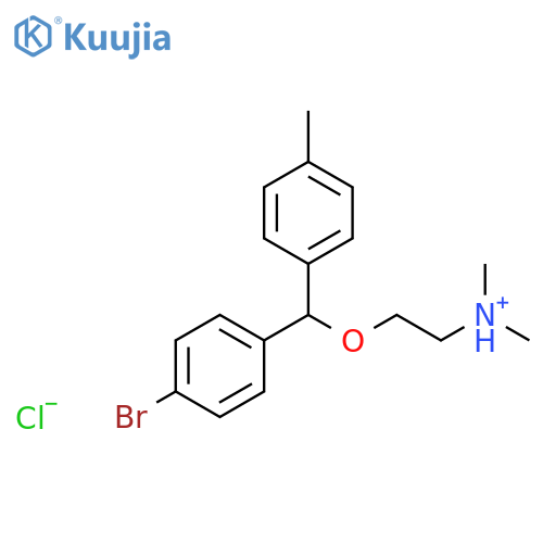 Ethanamine,2-[(4-bromophenyl)(4-methylphenyl)methoxy]-N,N-dimethyl-, hydrochloride (1:1) structure